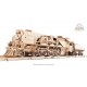 3D Wooden Jigsaw Puzzle - V-Express Steam Train with Tender
