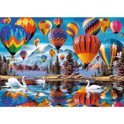 Trefl-20143 Wooden Jigsaw Puzzle - Colorful Ballons