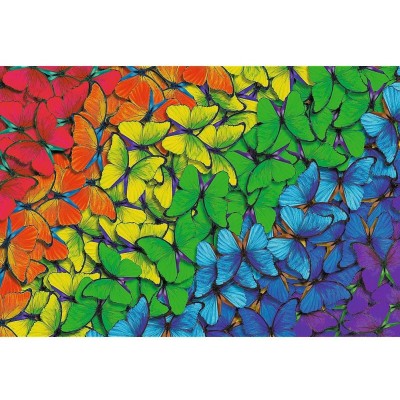 Trefl-20159 Wooden Jigsaw Puzzle - Rainbow Butterflies