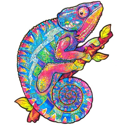 Puzzle Unidragon-50030 Iridescent Chameleon - Size M