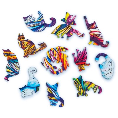 Puzzle Unidragon-50080 Impressive Cat - Size S