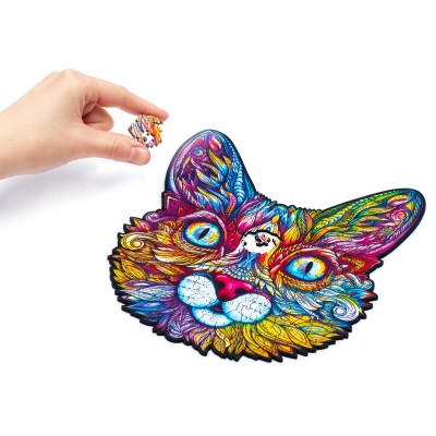 Puzzle Unidragon-50080 Impressive Cat - Size S