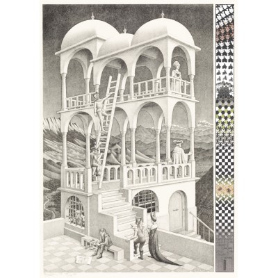 Puzzle PuzzelMan-832 MC Escher: Belvedere
