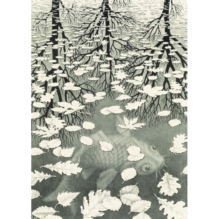 Puzzle PuzzelMan-861 MC Escher - Three Worlds