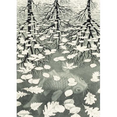 Puzzle PuzzelMan-861 MC Escher - Three Worlds