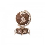  Eco-Wood-Art-38 3D Wooden Jigsaw Puzzle - Brown Globe