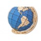 3D Wooden Jigsaw Puzzle - Blue Globe