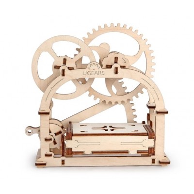 Ugears-12021 3D Wooden Jigsaw Puzzle - Mechanical Box