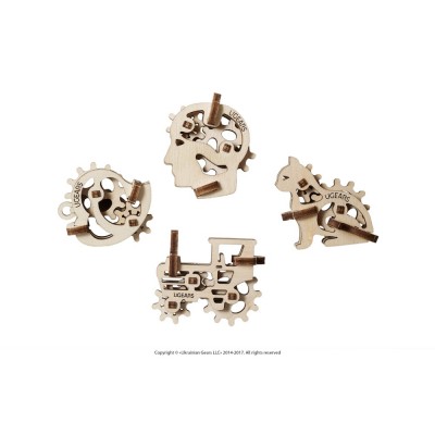 Ugears-12058 3D Wooden Jigsaw Puzzle - U-Fidgets-Tribiks