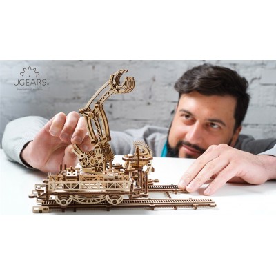 Ugears-12060 3D Wooden Jigsaw Puzzle - Rail Mounted Manipulator