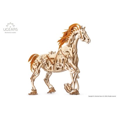 Ugears-12088 3D Wooden Jigsaw Puzzle - Horse