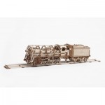   3D Wooden Jigsaw Puzzle - Steam Locomotive with Tender