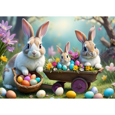 Puzzle Alipson-Puzzle-50086 Easter Bunnies