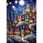 Puzzle  Alipson-Puzzle-F-50093 Village Under The Moon