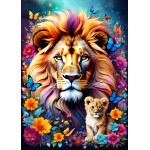 Puzzle  Alipson-Puzzle-F-50123 Lions - Maternal Love Collection