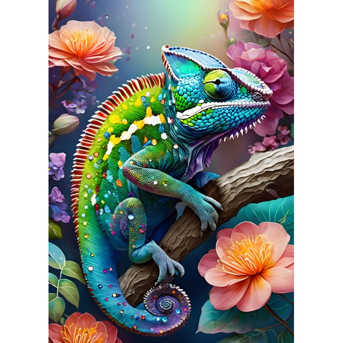 Puzzle  Alipson-Puzzle-F-50173 Caméléon Coloré