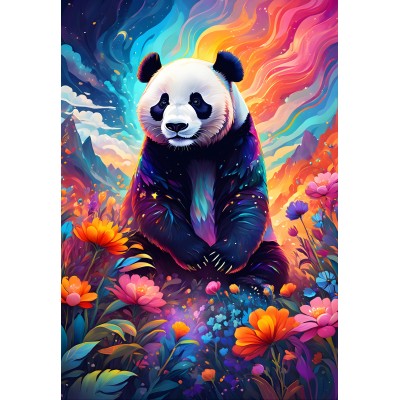 Puzzle Alipson-Puzzle-F-50218 Colourful Panda