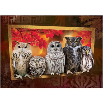 Puzzle Art-Puzzle-4375 Owls