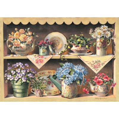 Art-Puzzle-4447 Wooden Jigsaw Puzzle - Cupboard Garden