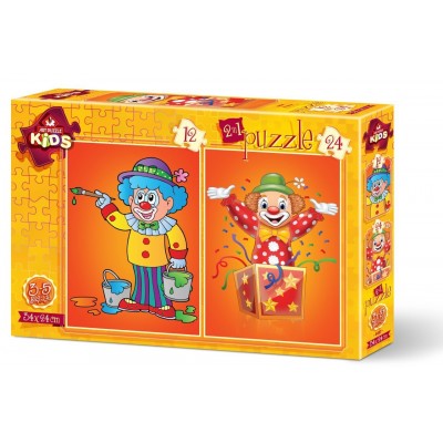 Art-Puzzle-4487 2 Puzzles - The Clowns