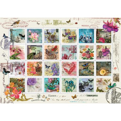 Puzzle Art-Puzzle-4639 Stamp Collage