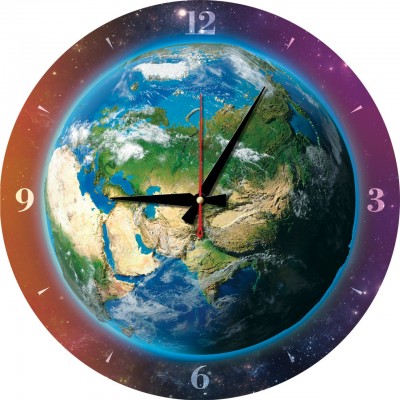 Art-Puzzle-5002 Puzzle Clock - World