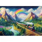 Puzzle  Art-Puzzle-5035 XXL Pieces - Rainbow Express