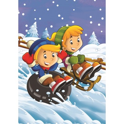 Art-Puzzle-5553 2 Puzzles - Summer - Winter