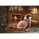 Dona Gelsinger: Serenity by the Fireplace