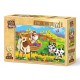 Wooden Puzzle - Romantic Cow