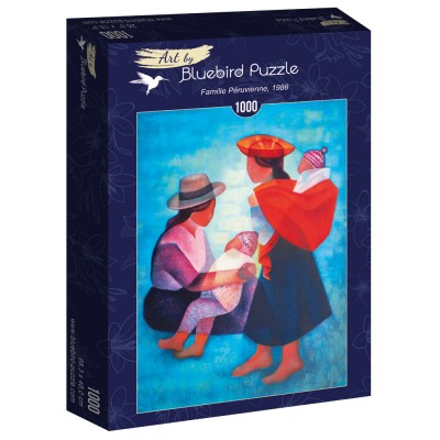 Puzzle Art-by-Bluebird-60139 Louis Toffoli - Famille Péruvienne, 1986