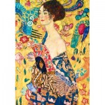 Puzzle  Art-by-Bluebird-F-60202 Gustave Klimt - Lady with Fan, 1918