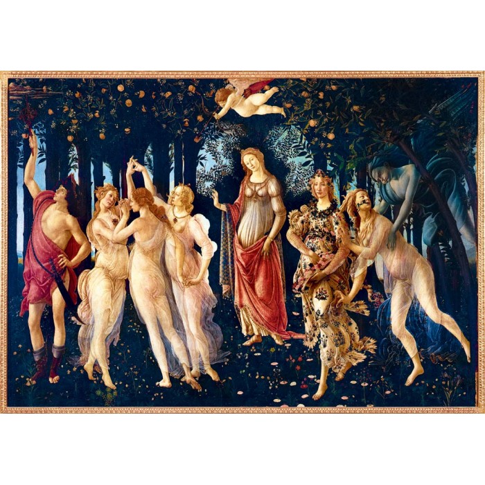 Puzzle  Art-by-Bluebird-F-60251 Botticelli - La Primavera (Spring), 1482