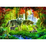 1000 TEILE PUZZLE CASTORLAND 103317 HOWLING WOLVES 