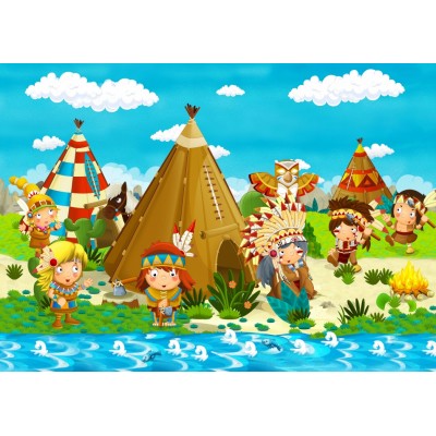 Puzzle Bluebird-Puzzle-70361 Small Indian Tribe