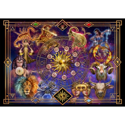 Puzzle Bluebird-Puzzle-F-90174 Zodiac Montage
