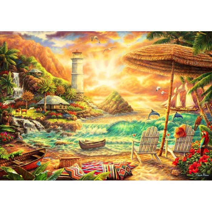 Puzzle  Bluebird-Puzzle-F-90243 Love the Beach