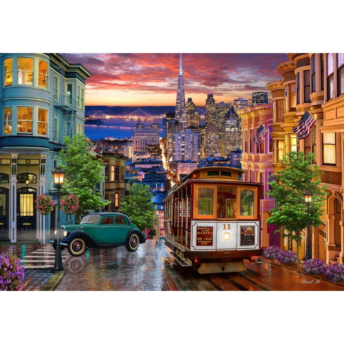 Puzzle  Bluebird-Puzzle-F-90466 San Francisco Trolley