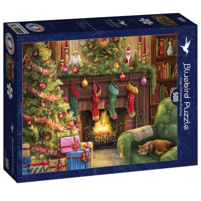 Puzzle Bluebird-Puzzle-F-90541 Cozy Christmas Evening
