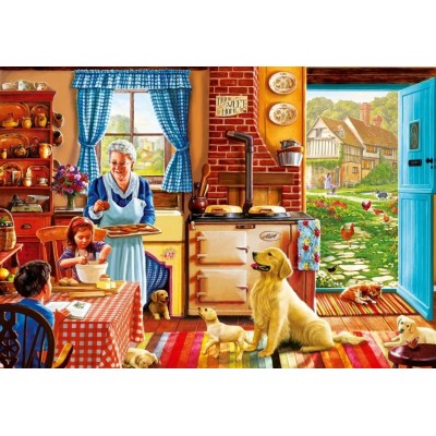 Puzzle Bluebird-Puzzle-F-90553 Cottage Interior