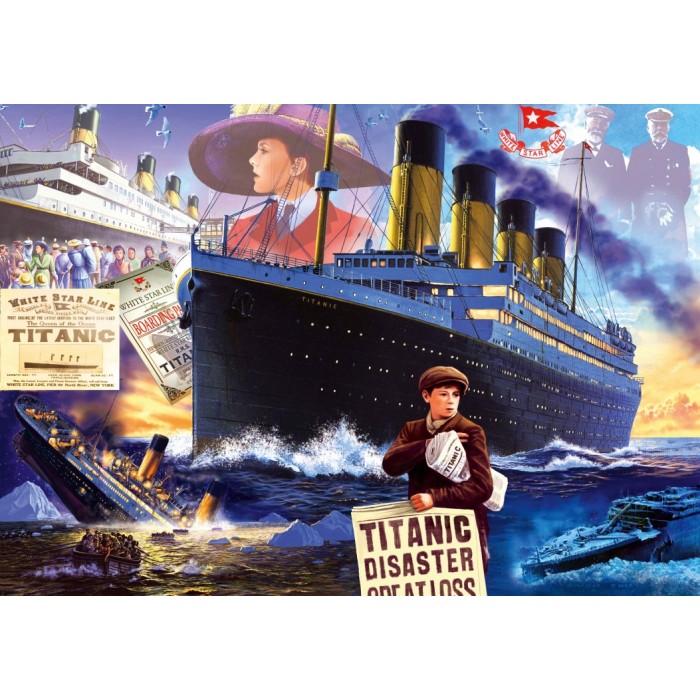 Puzzle Bluebird-Puzzle-F-90665 Titanic