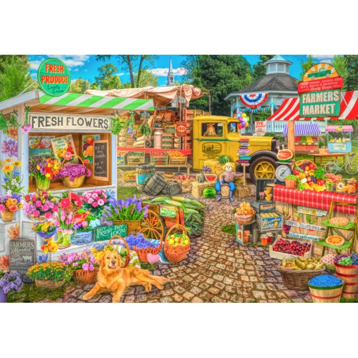 Puzzle  Bluebird-Puzzle-F-90683 Farmers Market Spring Summer Season