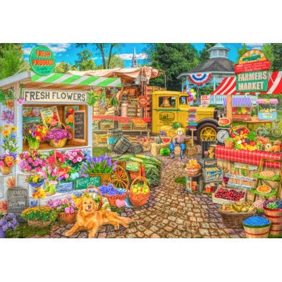 Puzzle Bluebird-Puzzle-F-90683 Farmers Market Spring Summer Season