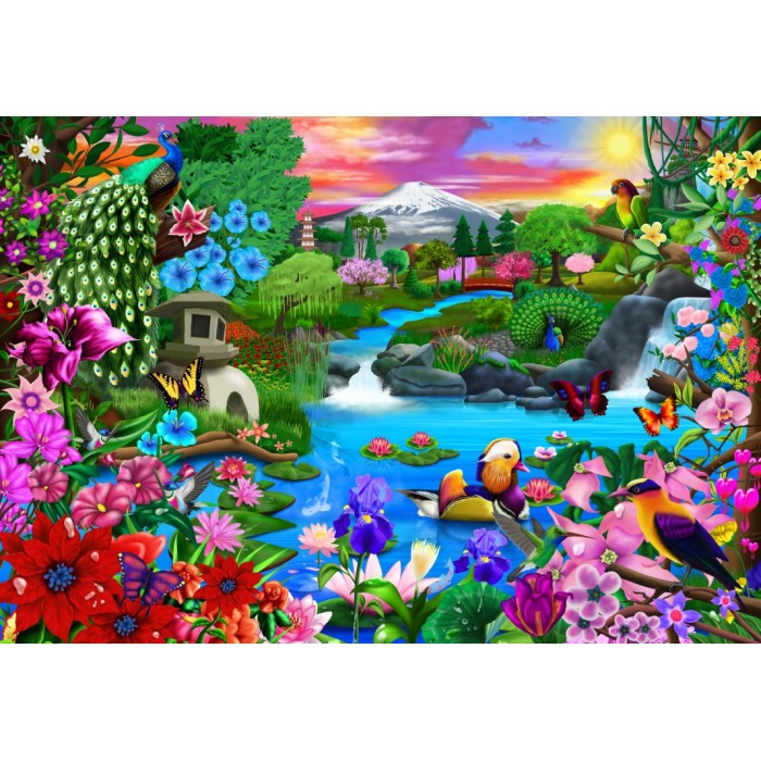 Puzzle Bluebird-Puzzle-F-90698 Oriental Paradise