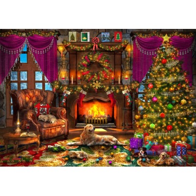 Puzzle Bluebird-Puzzle-F-90700 Cosy Christmas Room