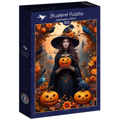 Puzzle Bluebird-Puzzle-F-90828 Halloween Witch