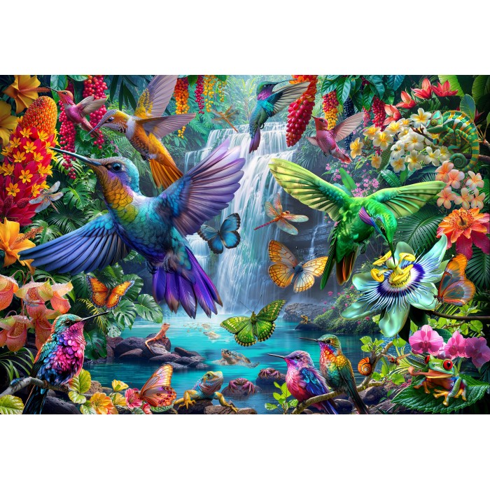 Puzzle  Bluebird-Puzzle-F-90906 Tropical Hummingbirds