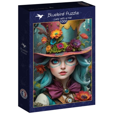 Puzzle Bluebird-Puzzle-F-90933 Lady with a Hat