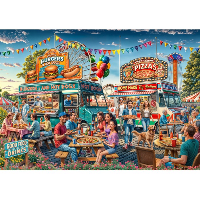 Puzzle  Bluebird-Puzzle-F-91002 Food Trailer