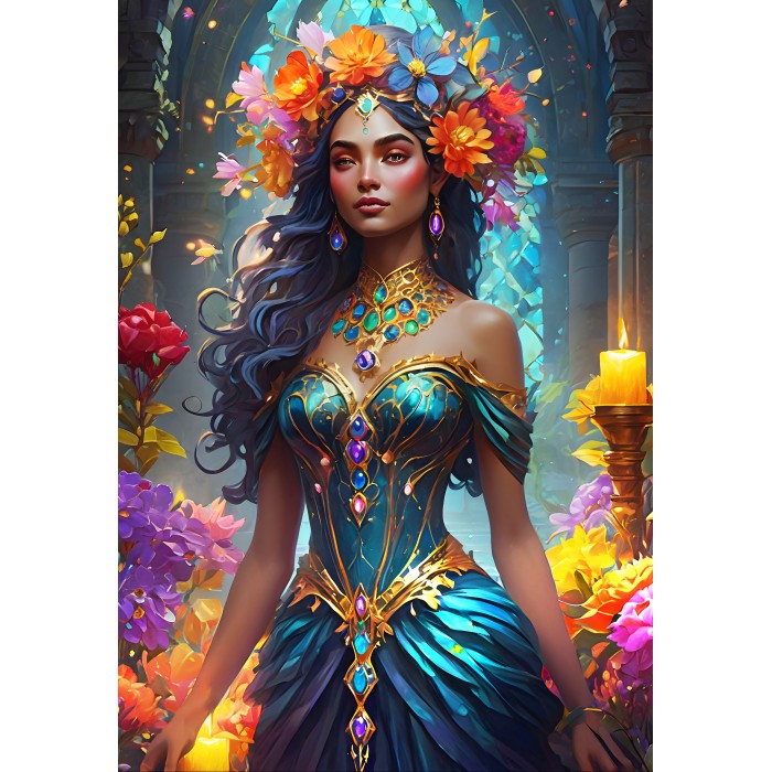 Puzzle  Bluebird-Puzzle-F-91047 The Flower Goddess